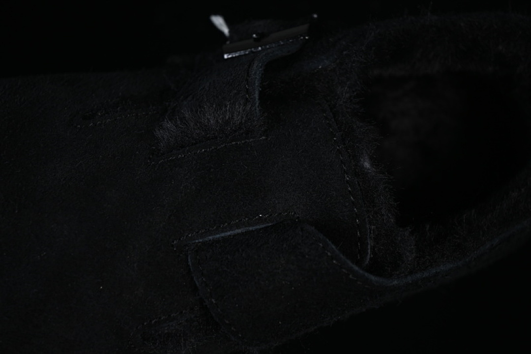 Birkenstock [BIRKENSTOCK AUTUMN AND WINTER FLEECE COLLECTION BLACK/INKINESS]-[WOMAN:35-39]-[MAN:40-45] - Image 6