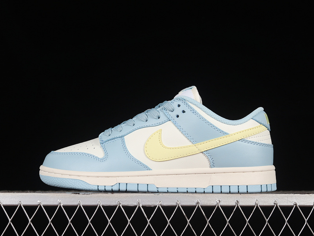 Unbranded [DD1503-123]-[DUNK LOW CITRON TINT WHITE/YELLOW/BLUE]-[WOMAN:36-39]-[MAN:40-47.5], photo 1