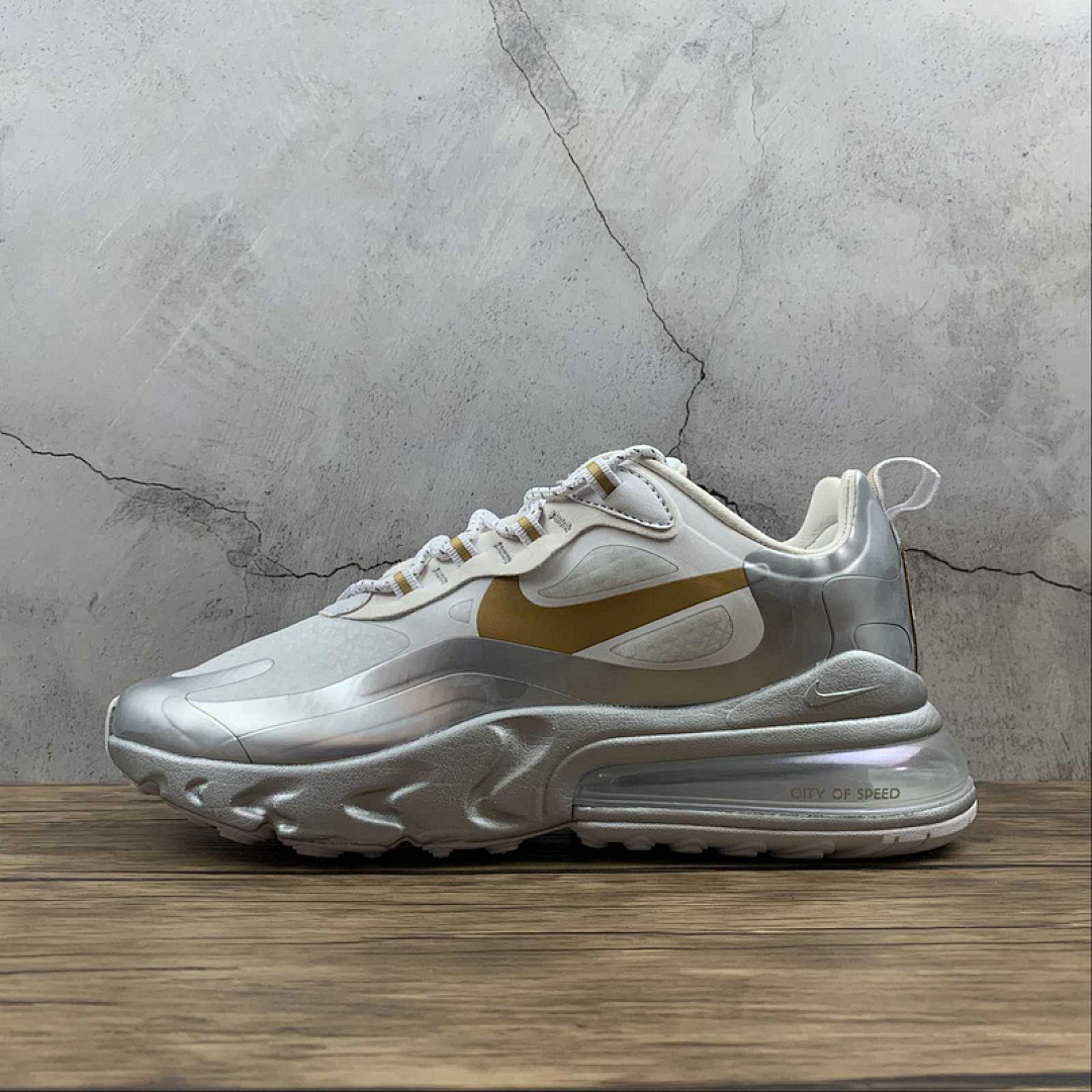 Unbranded [CQ4597-110]-[AIR MAX 270 REACT CITY OF SPEED WHITE/WHITE/GOLD]-[MAN:39-45], photo 1