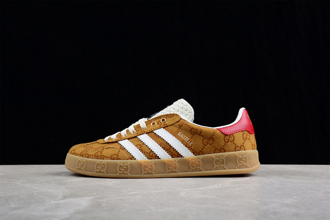 Unbranded [HQ8851]-[GU*CCI X GAZELLE SHOES BROWN/BROWN/CLOUD WHITE]-[WOMAN:36-39]-[MAN:40-45], photo 1