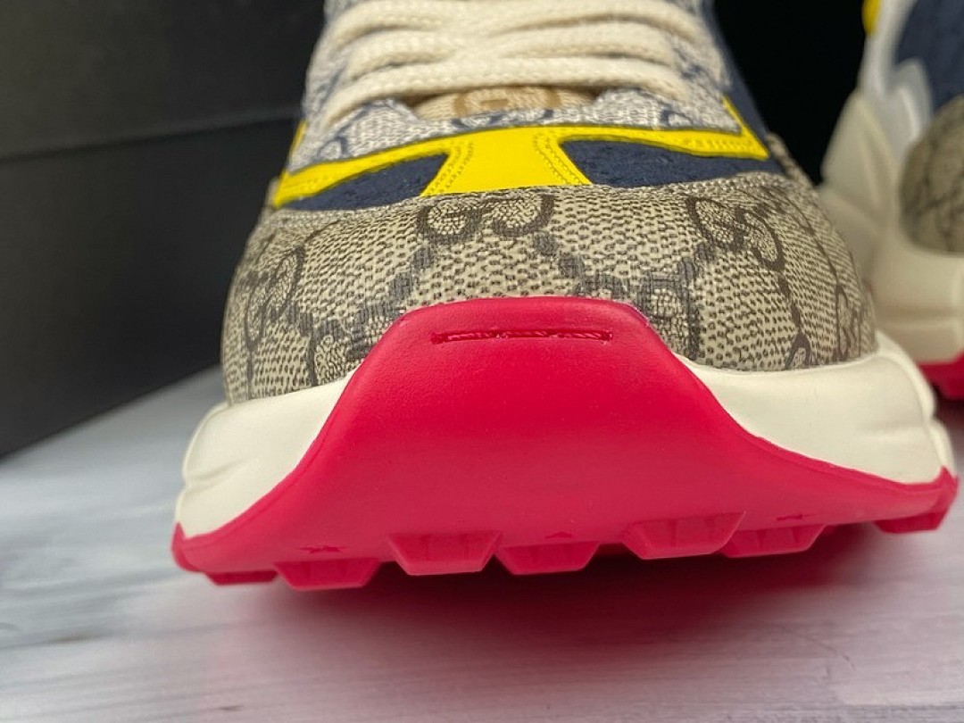 On Running [PLUS GU*CCI RHYTON SHOES WHITE/MULTI-COLOR]-[WOMAN:34-40]-[MAN:39-46] - Image 10