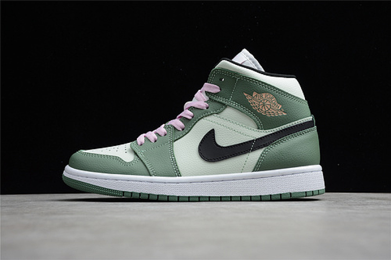 Jordan AIR Jordan 1 MID SE DUTCH GREEN/BLACK/BARELY GREEN/ARCTIC PINK · CZ0774-300, photo 1