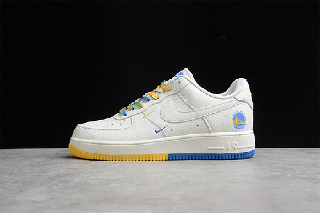 Nike [GS6638-150]-[AIR FORCE 1 LOW 07 BEIGE/YELLOW/BLUE]-[WOMAN:36-39]-[MAN:40-45], photo 1