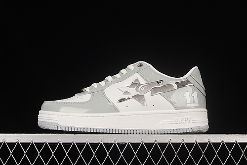 Bape Bape STA SK8 LOW GREY/WHITE/GREY · M91003HI, photo 1