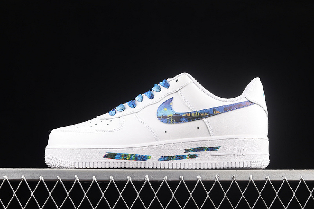 Nike [314192-117]-[AIR FORCE 1 LOW 07 WHITE/WHITE/BLUE]-[WOMAN:36-39]-[MAN:40-45], photo 1