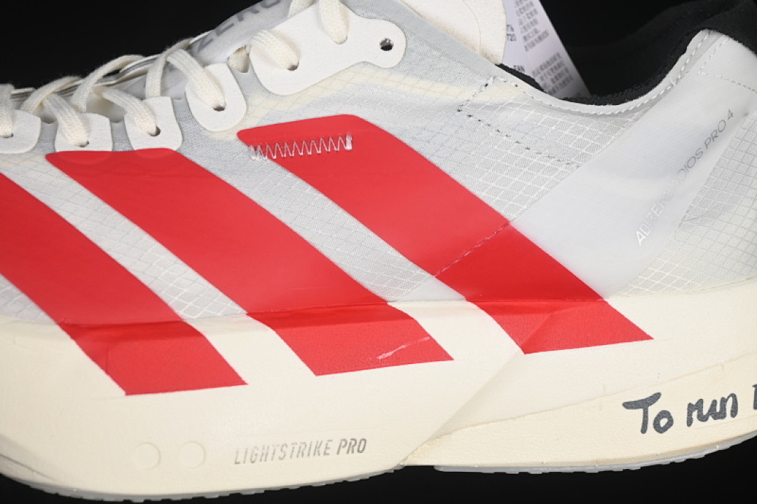Adidas [JR6363]-[ADIZERO ADIOS PRO 4 OFF WHITE/BETTER SCARLET/CORE BLACK]-[WOMAN:36-39]-[MAN:40-46] - Image 8