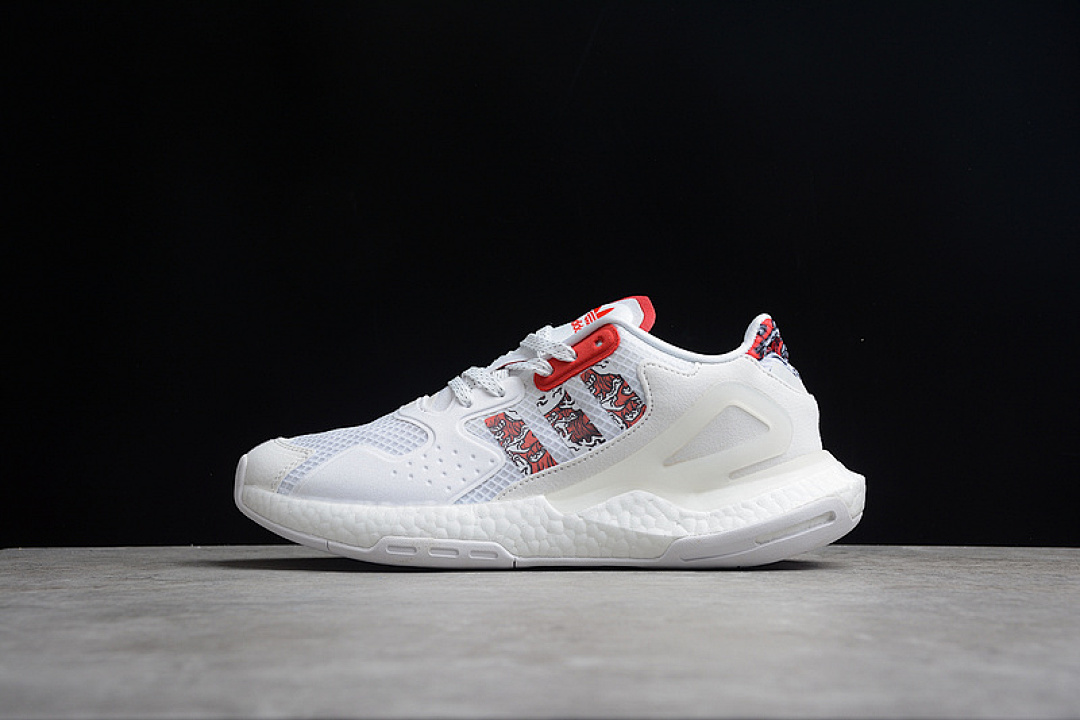 DAY JOGGER SHOES CLOUD WHITE/CLOUD WHITE/RED · FW5899, photo 1