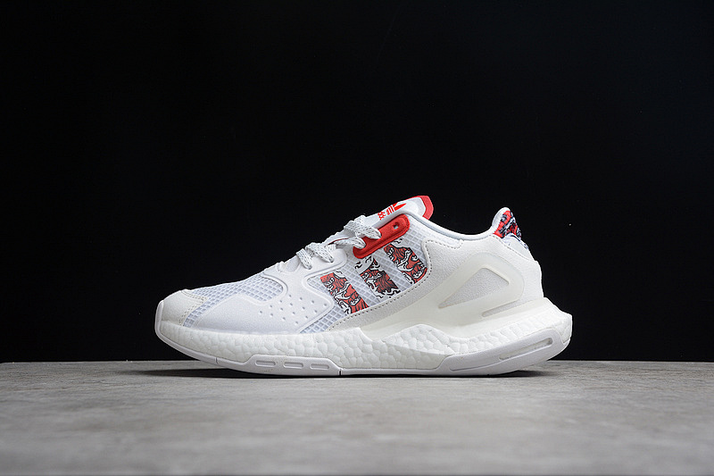 DAY JOGGER SHOES CLOUD WHITE/CLOUD WHITE/RED · FW5899, photo 1