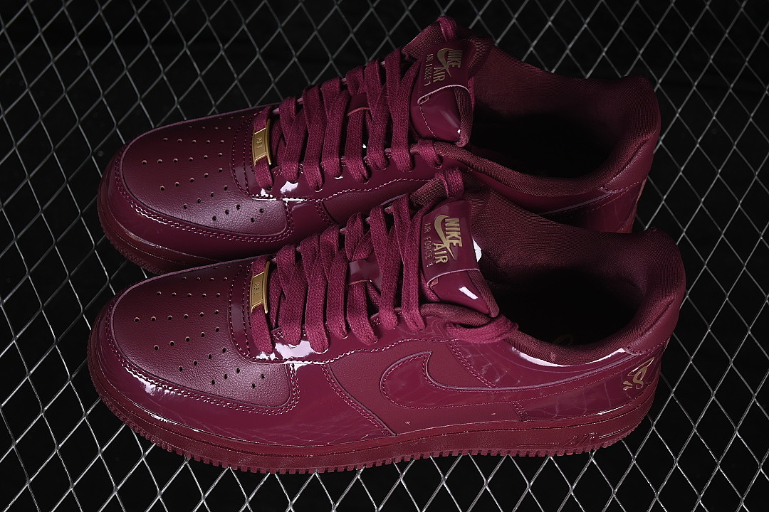 Unbranded [IO9970-638]-[AIR FORCE 1 LOW CASUAL SNEAKERS DARK BEETROOT/BEET]-[MAN:40-48.5] - Image 10