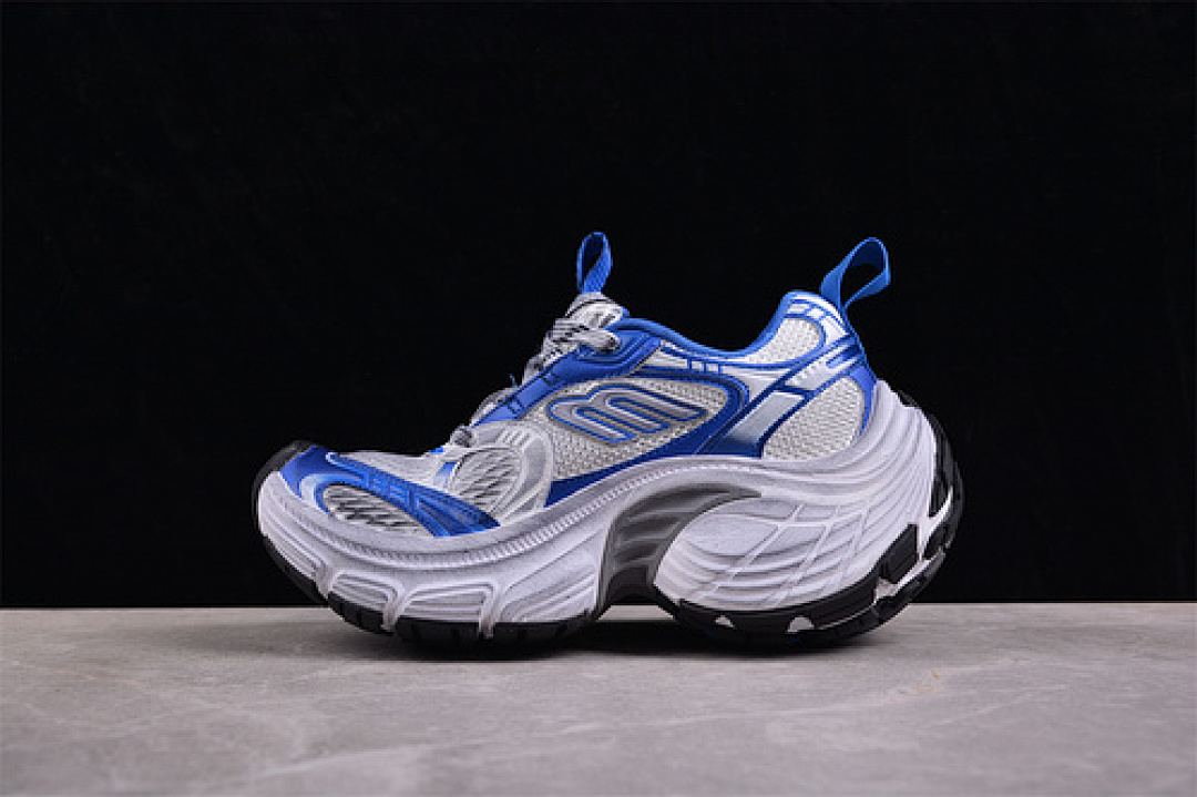 Unbranded [W2MV20326]-[BA*LEN*CIAGA TRACK SNEAKER SILVER/BLUE/WHITE]-[WOMAN:35-39]-[MAN:40-46], photo 1