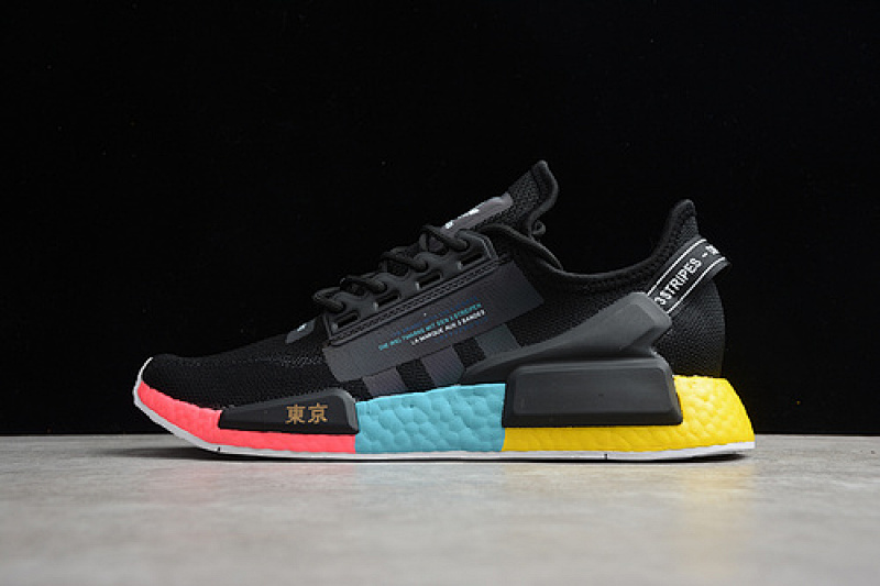 NMD R1 BOOST V2 TOKYO CORE BLACK/BLUE/YELLOW-RED · FY1182, photo 1