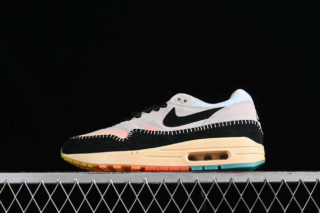 Nike AIR MAX 1 LIGHT BONE/BLACK/DUSTY CACTUS/BRIGHT MANDARIN/TOUR YELLOW/SESAME · FZ3610-072, photo 1