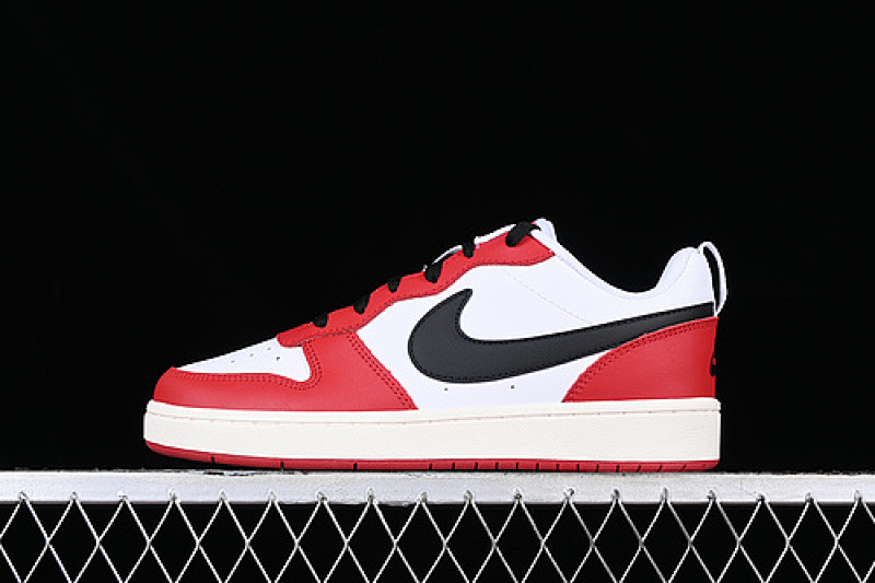 COURT BOROUGH LOW 2 WHITE/BLACK/RED · BQ5448-800, photo 1