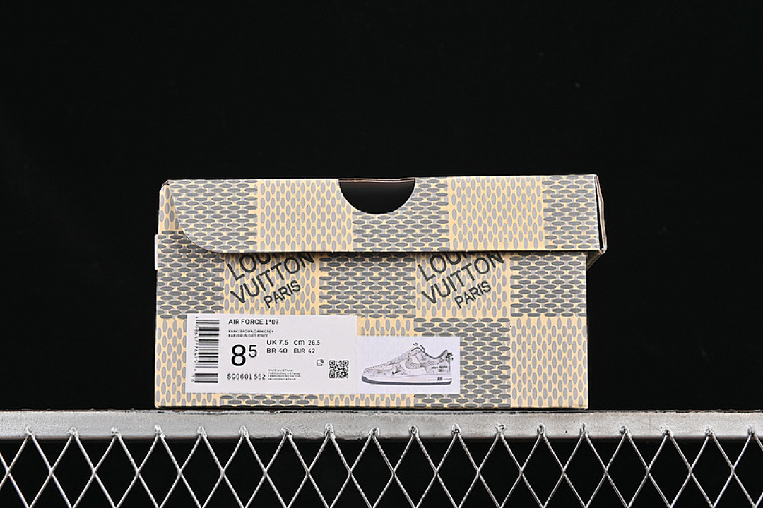 Nike [SC0601-552]-[AIR FORCE 1 07 LOW LV GREY/BLACK/WHITE]-[WOMAN:36-39]-[MAN:40-45] - Image 11