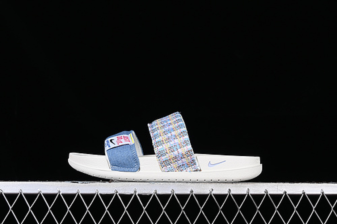 Nike [FJ7742-121]-[OFFCOURT DUO SLIDE JUST DO IT WHITE/BLUE]-[WOMAN:36-39], photo 1