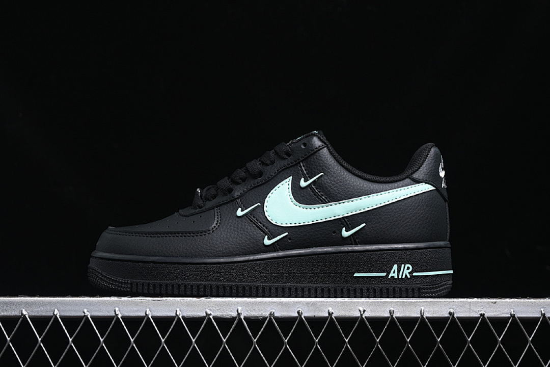 Nike [CW2288-111]-[AIR FORCE 1 07 LOW BLACK/BLUE]-[WOMAN:36-39]-[MAN:40-45], photo 1