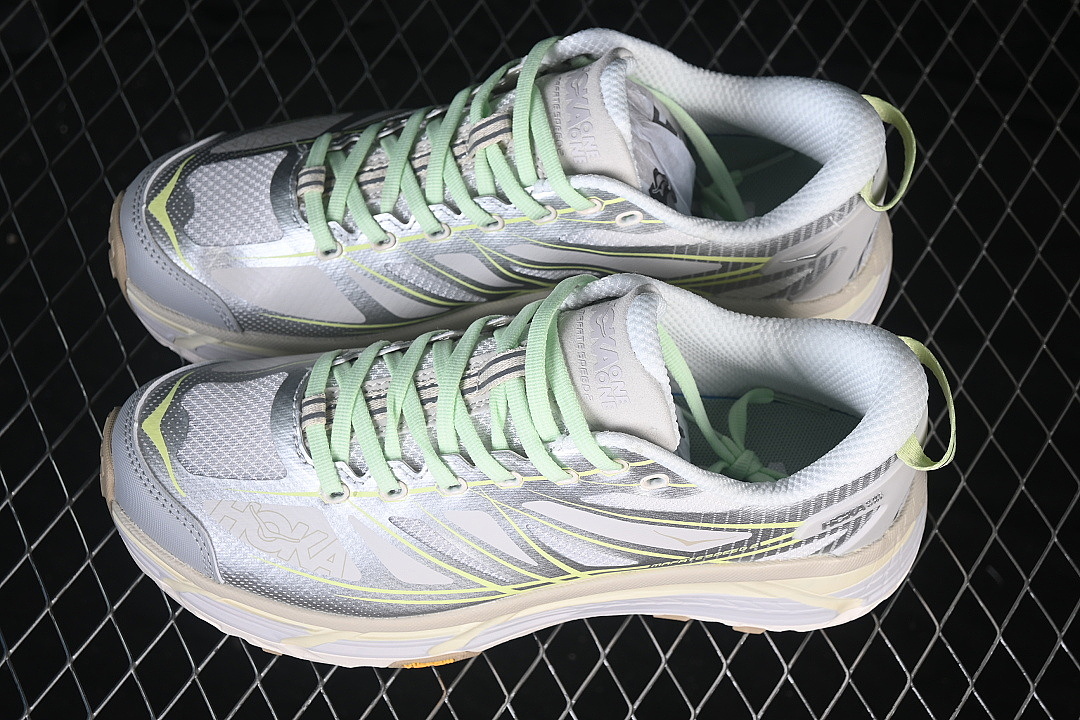 Hoka [1126851-SVRG]-[LIGHTWEIGHT MOUNTAIN RUNNING SHOES WHITE/SILVER]-[WOMAN:36-39]-[MAN:40-45] - Image 11