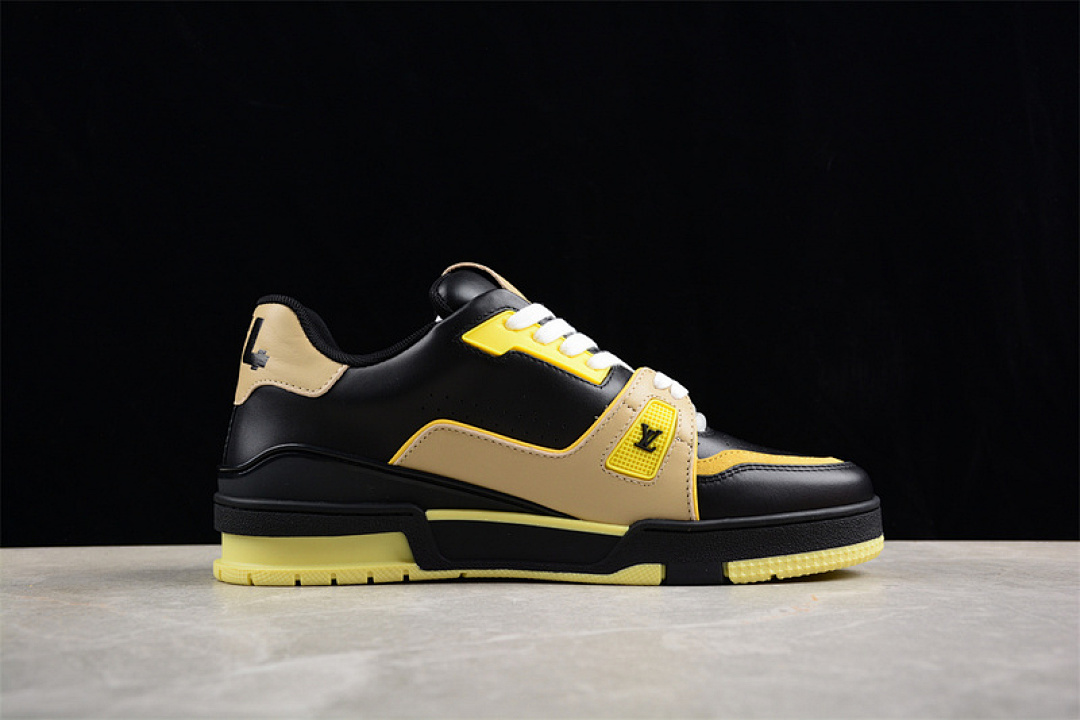 Louis Vuitton [LOUIS VUITTON TRAINER SNEAKER LOW LV WHITE/BLACK/YELLOW]-[WOMAN:35-39]-[MAN:40-45] - Image 12