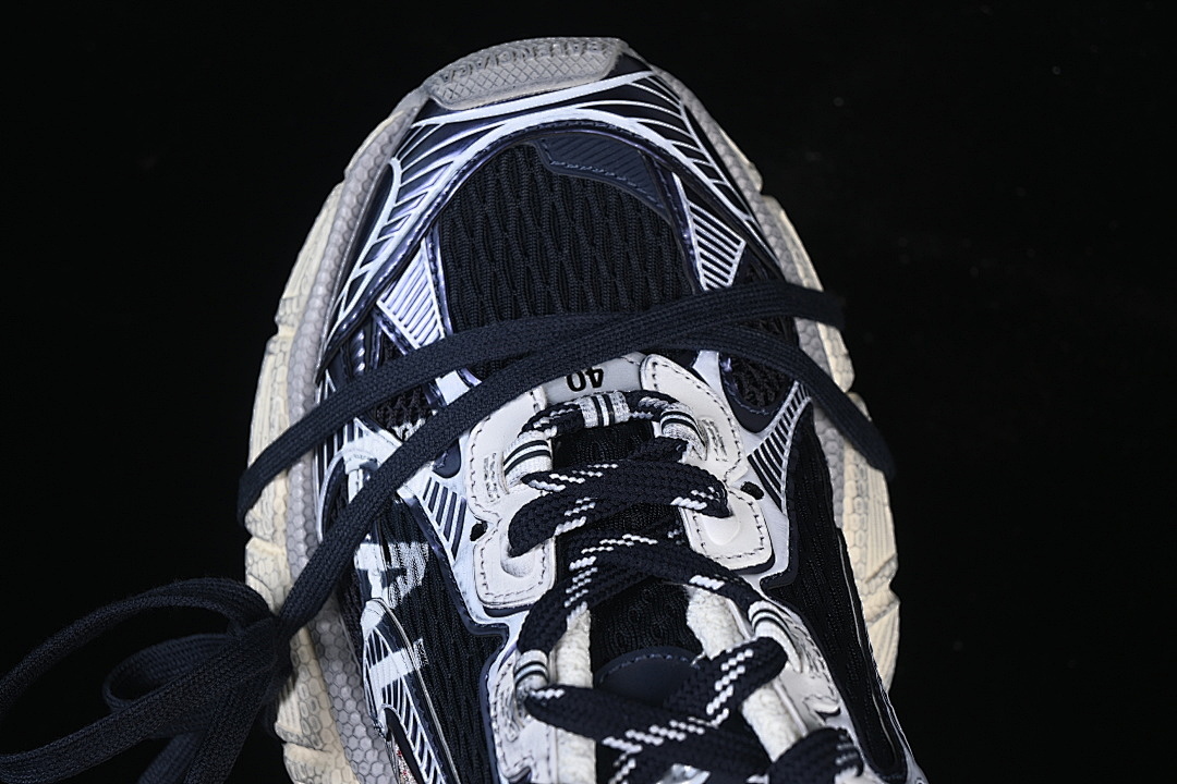 Balenciaga [W3XSG9161]-[BALENCIAGA 3XL SPLIT LOGO BLACK/BEIGE/SILVER/GREY]-[WOMAN:35-39]-[MAN:40-46] - Image 10