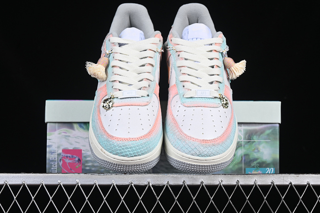 Nike [DX2678-111]-[AIR FORCE 1 07 LOW LATE SPRING RAIN WHITE/BLUE/PINK]-[WOMAN:36-39]-[MAN:40-45] - Image 13