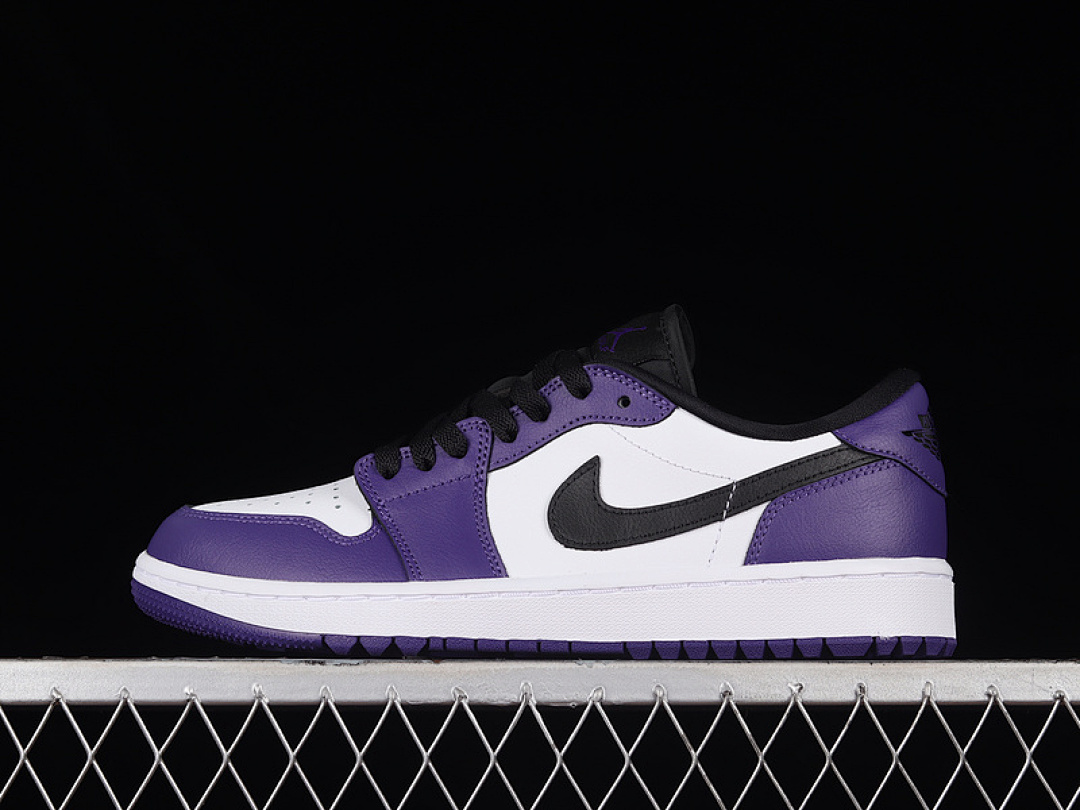 Jordan AIR Jordan 1 LOW GOLF COURT PURPLE WHITE/COURT PURPLE/UNIVERSITY RED/BLACK · DD9315-105, photo 1