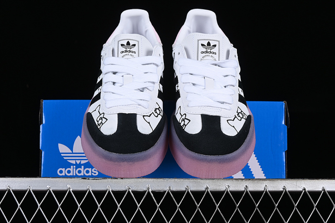 Adidas [IG4450]-[SAMBA VEGAN WHITE/BLACK/PINK]-[WOMAN:36-39]-[MAN:40-45] - Image 13