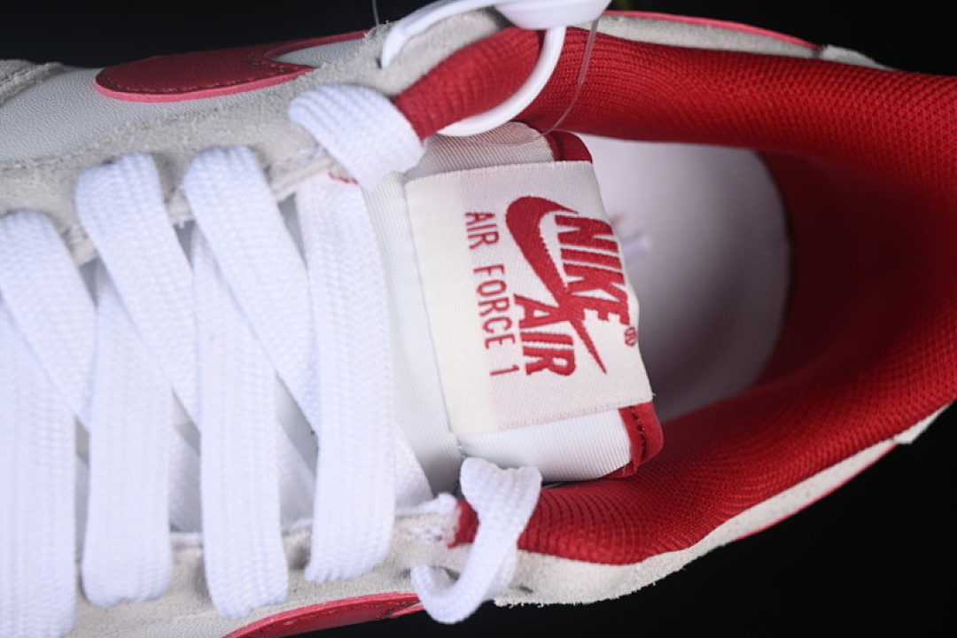 Nike [IB6388-101]-[AIR FORCE 1 07 LOW CASUAL SNEAKERS RED/WHITE/GREY]-[WOMAN:36-39]-[MAN:40-45] - Image 8