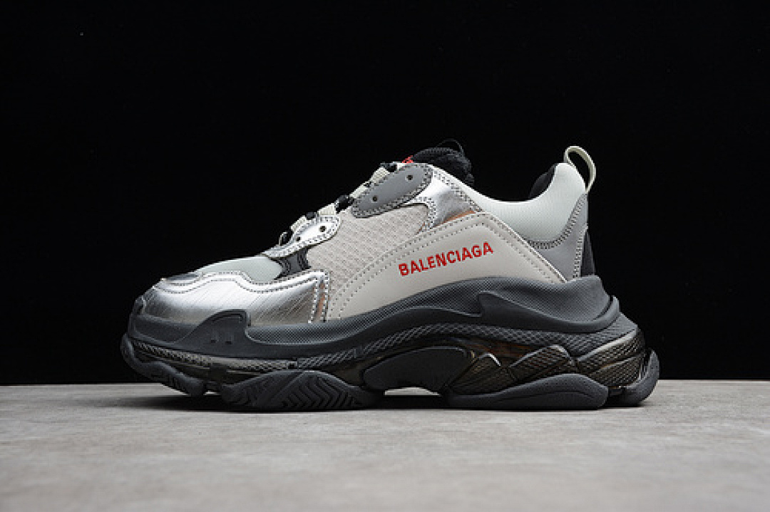 Unbranded [161-158-174]-[ECBA800616H]-[ZG TRIPLE S 3.0 SNEAKER SHOE GREY/BLACK]-[UNISEX:35-45], photo 1