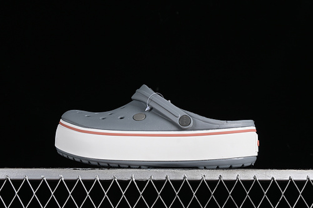 Crocs [CROCS CROCBAND PLATFORM RAINBOW WHITE/GREY]-[WOMAN:36-40] - Image 2