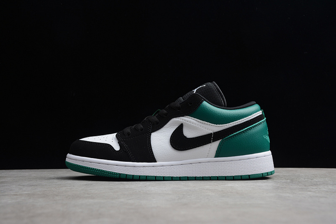 Jordan [553560-113]-[AIR JORDAN 1 LOW WHITE/BLACK-MYSTIC/GREEN-HYPER PINK]-[UNISEX:36-45]-[1.1-120], photo 1