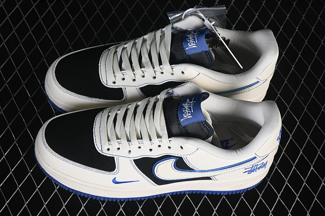 Nike [DN1688-811]-[AIR FORCE 1 07 LOW WHITE/BLACK/NAVY BLUE]-[WOMAN:36-39]-[MAN:40-45] - Image 11