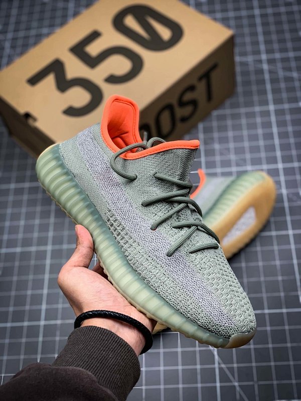 Adidas Adidas YEEZY BOOST 350 V2 DESERT SAGE/GREY/ORANGE · FX9035, photo 1