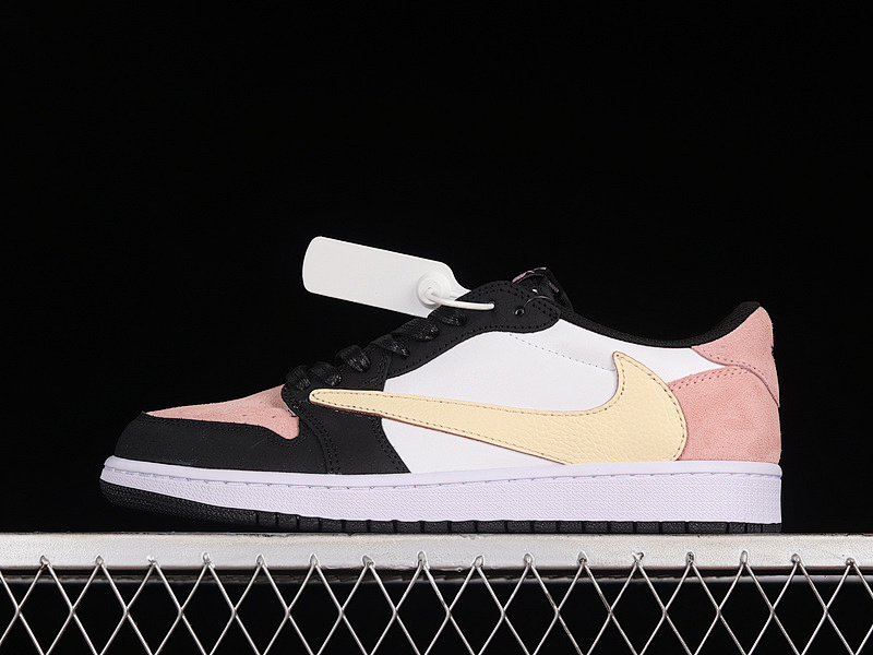 Jordan TRAVIS SCOTT X AIR Jordan 1 LOW OG PINK/BLACK/WHITE · DM7866-066, photo 1
