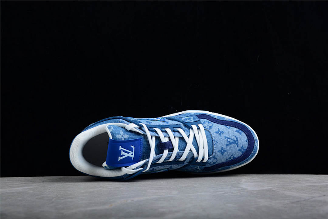 Louis Vuitton [L*V TRAINER 21SS SNEAKERS DARK BLUE/DARK BLUE/WHITE]-[MAN:39-45] - Image 14