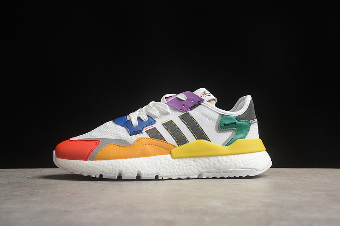 Purple NITE JOGGER 2019 BOOST WHITE/ORANGE/YELLOW/BLUE/GREEN/PURPLE · FY9023, photo 1