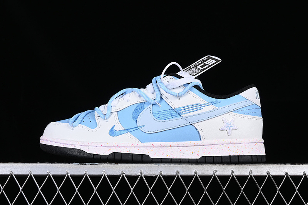 Nike DUNK LOW MULTI COLOR WHITE/BLUE · FD4623-156, photo 1