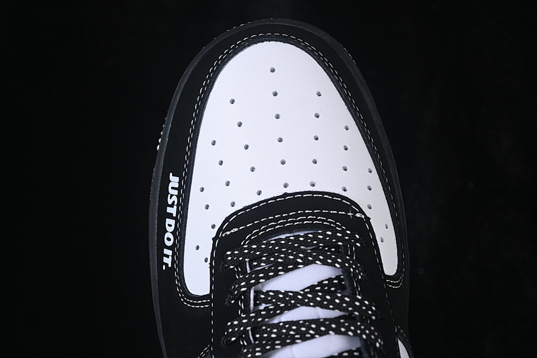 Nike [KJ1688-027]-[AIR FORCE 1 07 LOW CASUAL SNEAKERS WHITE/BLACK]-[WOMAN:36-39]-[MAN:40-45] - Image 10