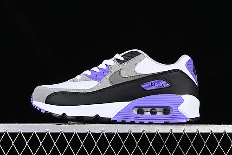 Purple Nike AIR MAX 90 WHITE/BLACK/GREY/PURPLE · CD0490-103, photo 1