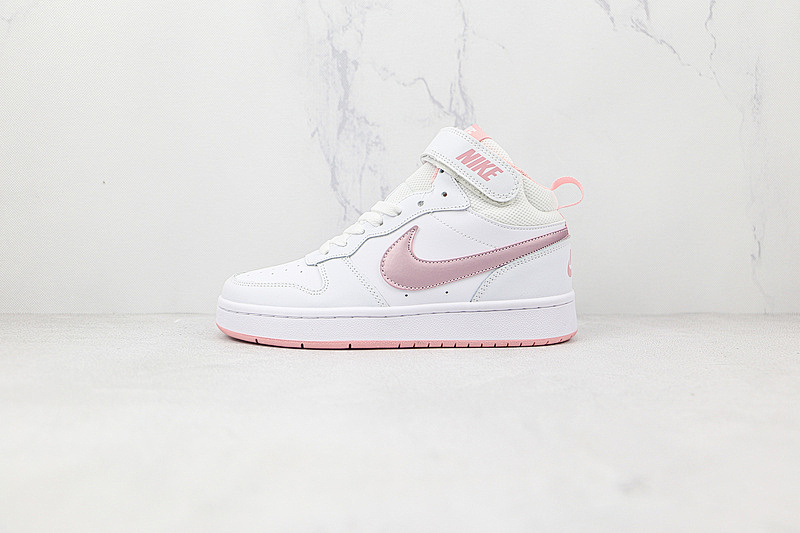 COURT BOROUGH MID 2 WHITE/WHITE/PINK · CD7782-105, photo 1