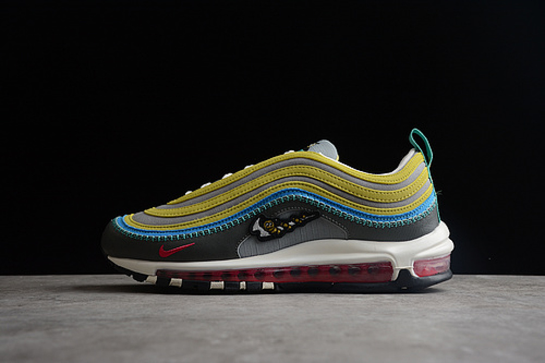 Nike AIR MAX 97 YELLOW/GREY/WHITE/BLUE · DH4759-001, photo 1