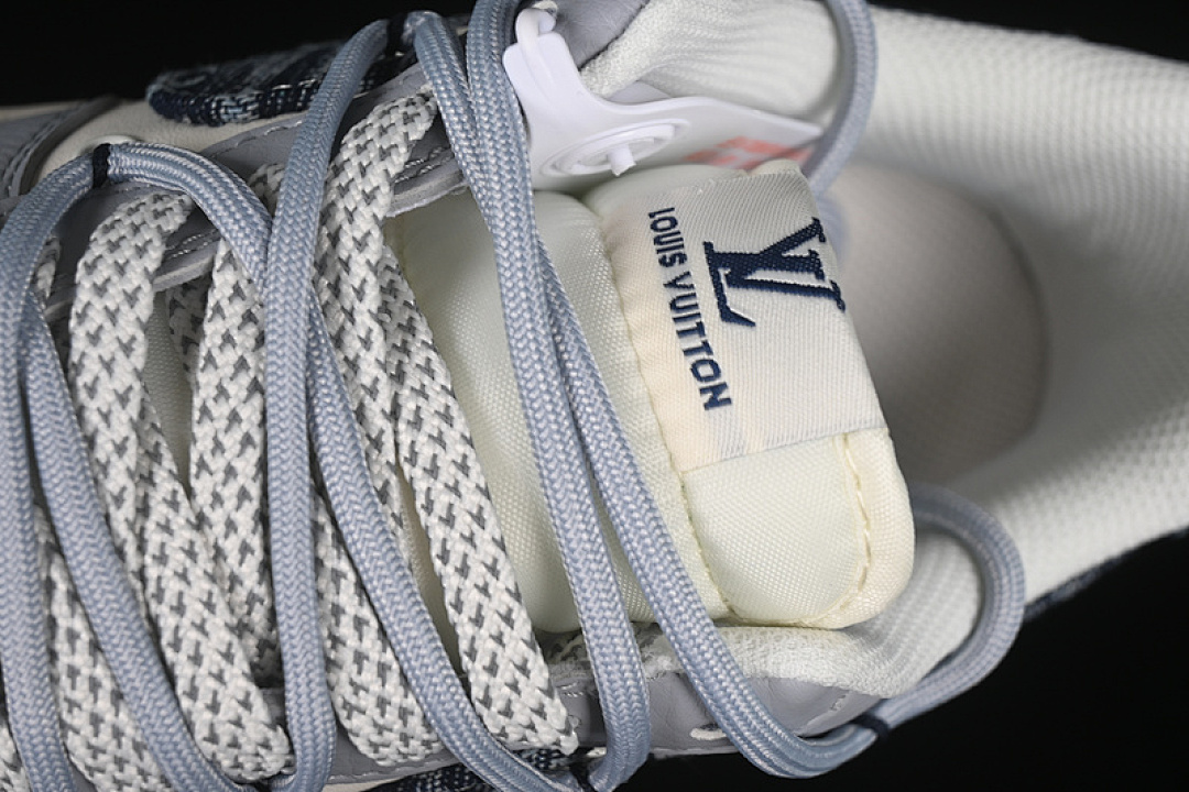 Nike [DM6868-099]-[AIR FORCE 1 07 LOW LV WHITE/BLUE/GREY]-[WOMAN:36-39]-[MAN:40-45] - Image 9