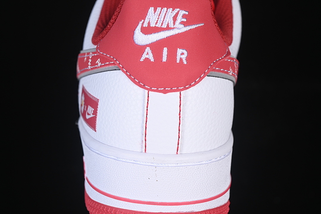 Nike [HV5999-008]-[AIR FORCE 1 07 LOW CASUAL SNEAKERS RED/WHITE]-[WOMAN:36-39]-[MAN:40-45] - Image 6