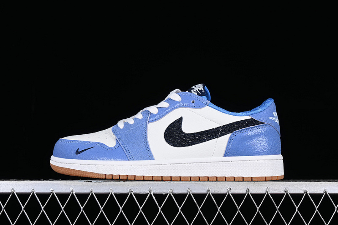 Jordan AIR Jordan 1 LOW WHITE/BLACK/BLUE · DZ0791-102, photo 1
