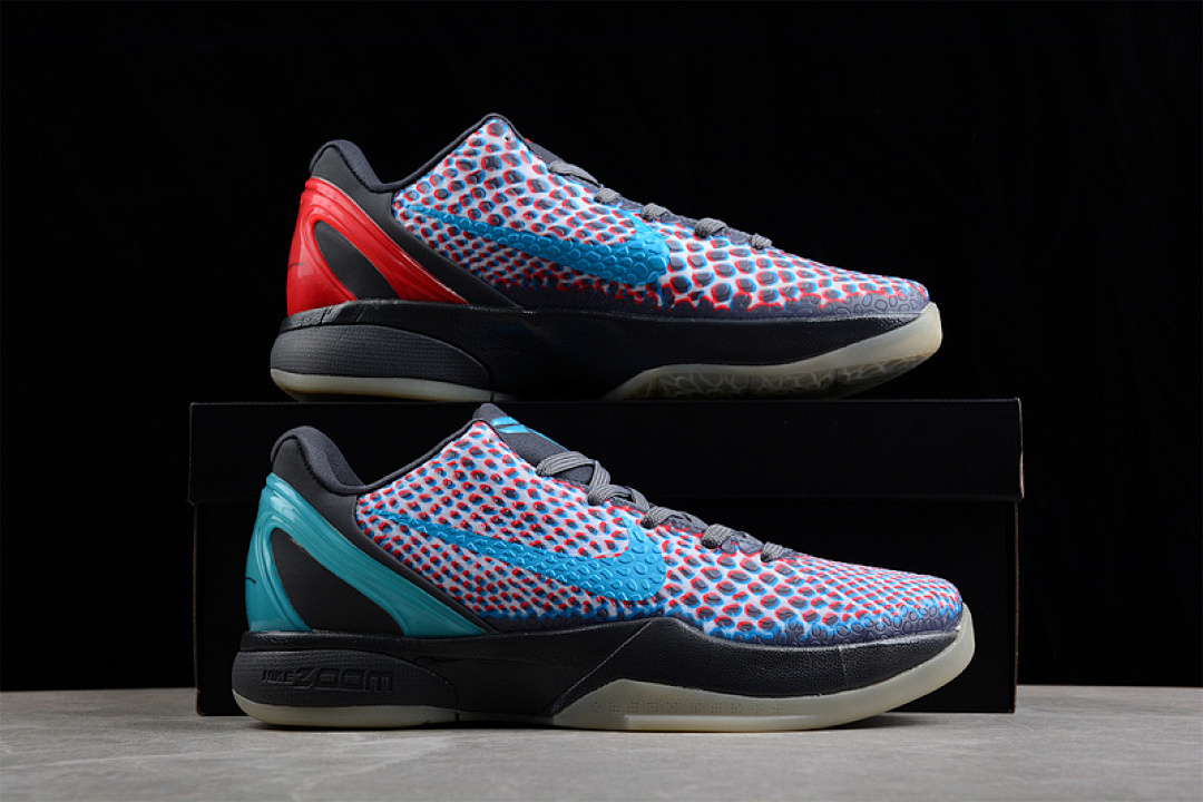 Nike [DD2305-003]-[ZOOM KOBE 6 PROTRO 3D HOLLYWOOD DARK GREY/DARING RED/CHLORINE BLUE]-[MAN:40-46] - Image 16