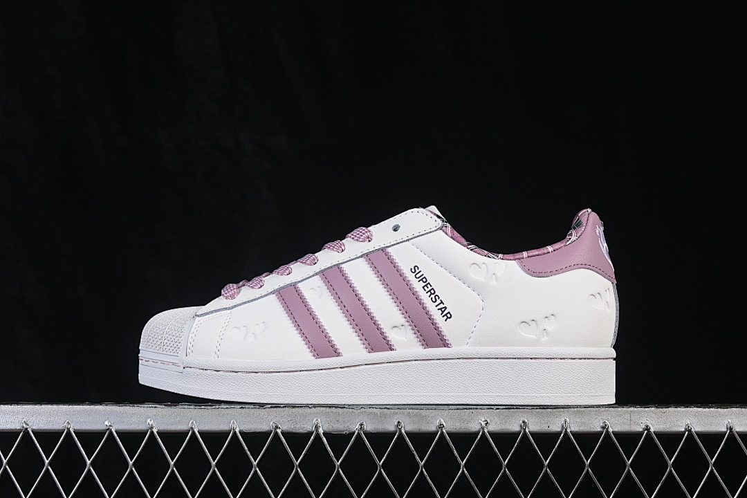 Adidas ORIGINALS SUPERSTAR CASUAL SNEAKERS WHITE/PINK · KZ7157, photo 1