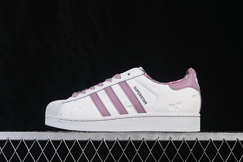 Adidas ORIGINALS SUPERSTAR CASUAL SNEAKERS WHITE/PINK · KZ7157, photo 1