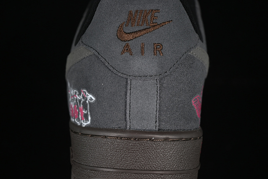Nike [DO6730-010]-[AIR FORCE 1 07 LOW BLACK PINK BLACK/PINK]-[WOMAN:36-39]-[MAN:40-45] - Image 8