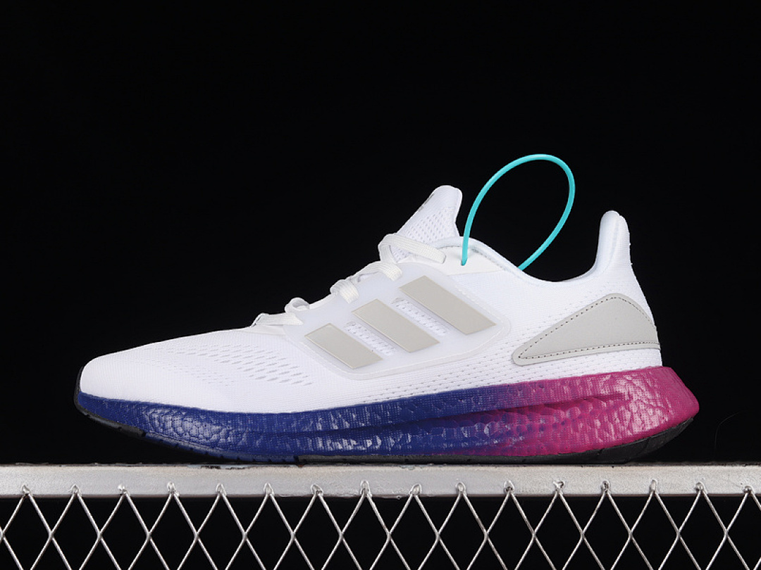 Unbranded [HQ8585]-[PUREBOOST 22 RUNNING SHOES CLOUD WHITE/GREY TWO/LUCID BLUE]-[MAN:39-45], photo 1