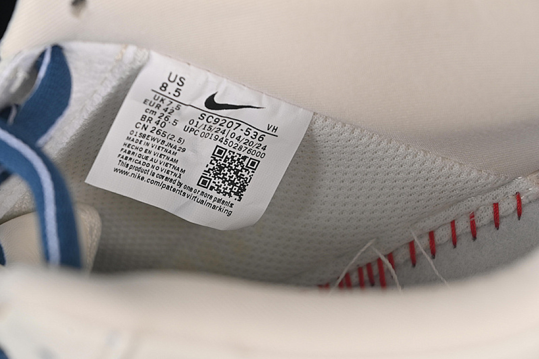 Nike [SC9207-536]-[AIR FORCE 1 07 LOW LV WHITE/BLUE]-[WOMAN:36-39]-[MAN:40-45] - Image 5