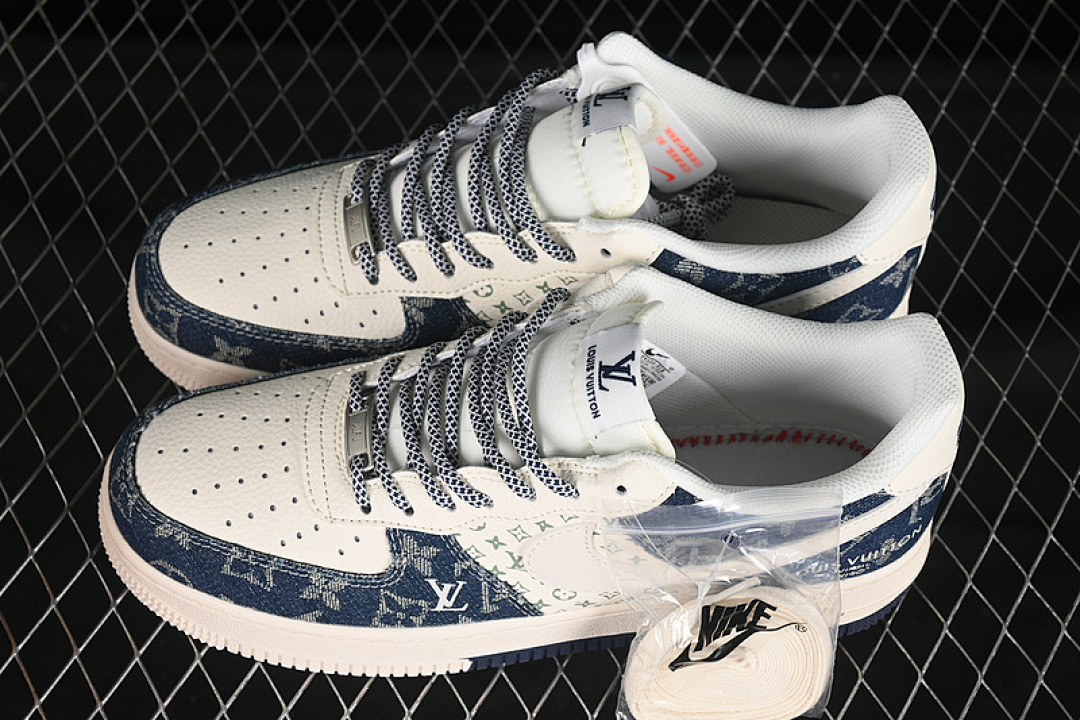 Nike [YX5066-318]-[AIR FORCE 1 07 LOW LV WHITE/GREY/BLUE]-[WOMAN:36-39]-[MAN:40-45] - Image 11
